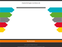 Tablet Screenshot of implantologie-nordsee.de